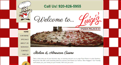 Desktop Screenshot of luigispizzapalaceii.com